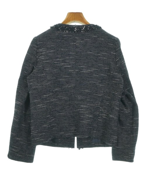 BEAMS HEART（ビームスハート）ノーカラージャケット 紺 サイズ:L レディース/2200643229020