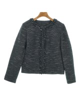 BEAMS HEART（ビームスハート）ノーカラージャケット 紺 サイズ:L レディース/2200643229020