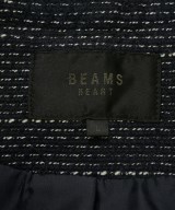 BEAMS HEART（ビームスハート）ノーカラージャケット 紺 サイズ:L レディース/2200643229020