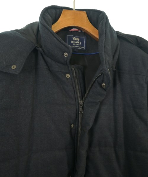 BEAMS HEART（ビームスハート）ダウンジャケット/ダウンベスト 紺 サイズ:L メンズ/2200624991014
