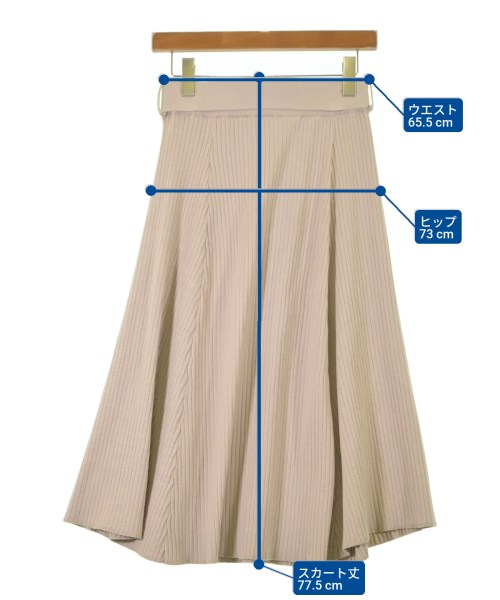 BEAMS HEART（ビームスハート）ひざ丈スカート ベージュ サイズ:M レディース/2200614203035