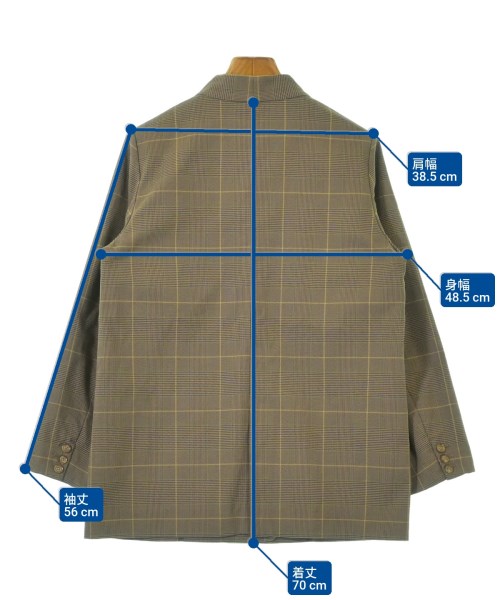 BEAMS HEART（ビームスハート）ノーカラージャケット 茶 サイズ:M レディース/2200609941034