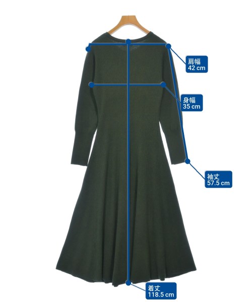 BEAMS HEART（ビームスハート）ワンピース 緑 サイズ:F レディース/2200611163042