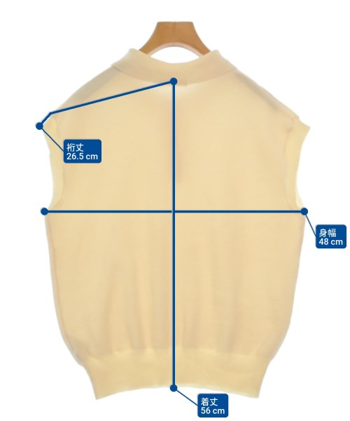 BEAMS HEART（ビームスハート）ベスト 黄 サイズ:F レディース/2200617167129