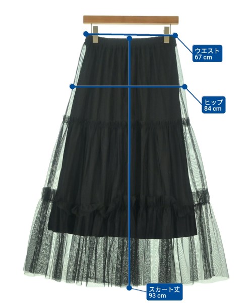 BEAMS HEART（ビームスハート）ロング・マキシ丈スカート 黒 サイズ:-(M位) レディース/2200669745030