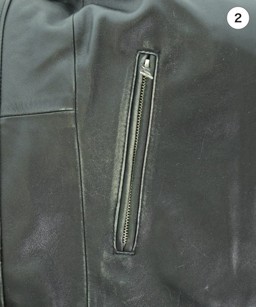 BEAMS HEART（ビームスハート）ライダース 黒 サイズ:M メンズ/2200673823021