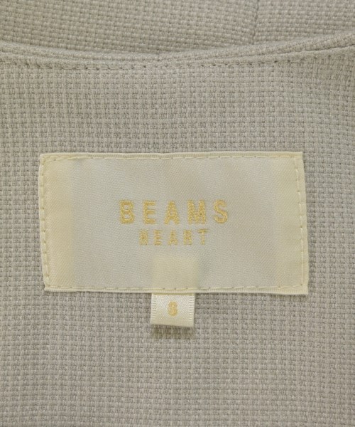BEAMS HEART（ビームスハート）ノーカラージャケット ベージュ サイズ:S レディース/2200675373036