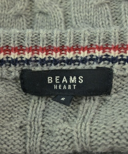 BEAMS HEART（ビームスハート）ニット・セーター グレー サイズ:S メンズ/2200678103043