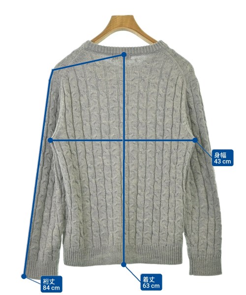 BEAMS HEART（ビームスハート）ニット・セーター グレー サイズ:S メンズ/2200678103043