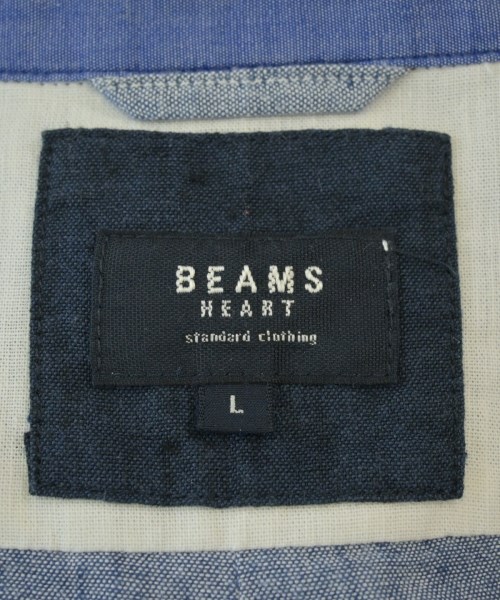 BEAMS HEART（ビームスハート）カジュアルシャツ 青 サイズ:L メンズ/2200693980018