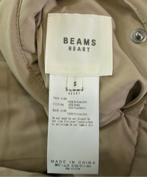 BEAMS HEART（ビームスハート）ダウンジャケット/ダウンベスト ベージュ サイズ:S レディース/2200651192019