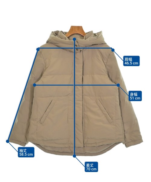 BEAMS HEART（ビームスハート）ダウンジャケット/ダウンベスト ベージュ サイズ:S レディース/2200651192019