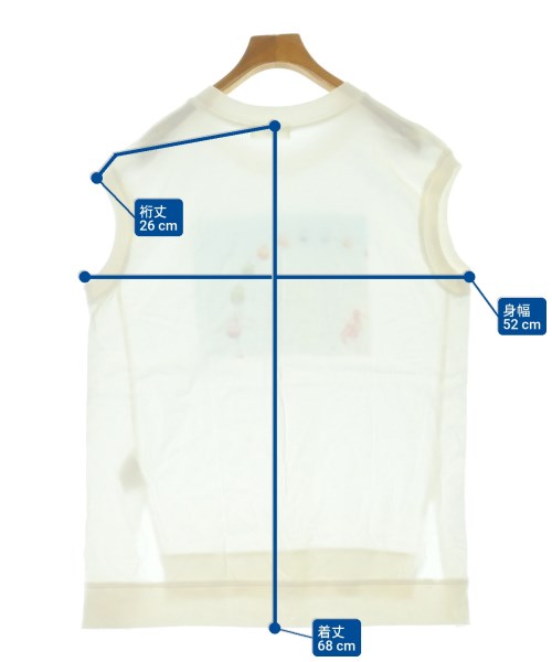 BEAMS HEART（ビームスハート）ノースリーブ 白 サイズ:F レディース/2200652286045