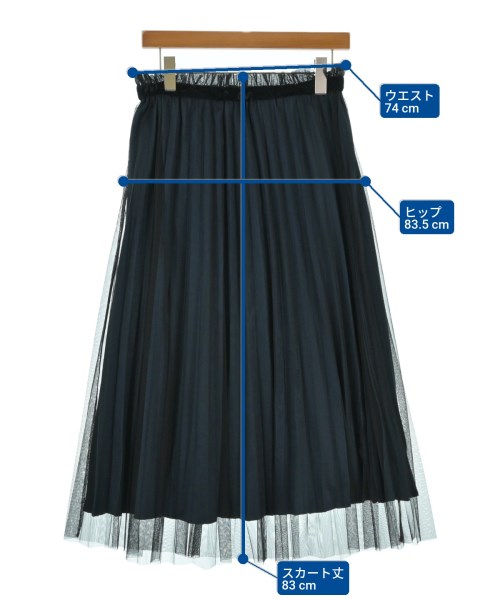 BEAMS HEART（ビームスハート）ロング・マキシ丈スカート 紺 サイズ:-(M位) レディース/2200654855096