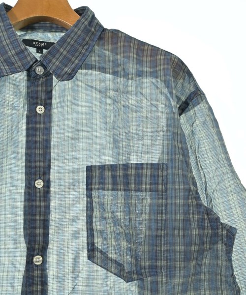 BEAMS HEART（ビームスハート）カジュアルシャツ 青 サイズ:L メンズ/2200642252234