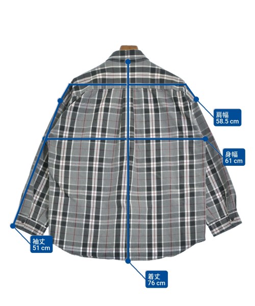 BEAMS HEART（ビームスハート）カジュアルシャツ グレー サイズ:L メンズ/2200645349207