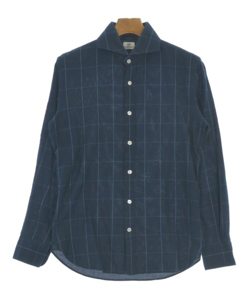 BEAMS HEART(ビームスハート)カジュアルシャツ 紺 サイズ:S/2200626911058