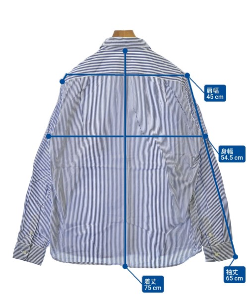 BEAMS HEART（ビームスハート）カジュアルシャツ 青 サイズ:XL メンズ/2200628550125