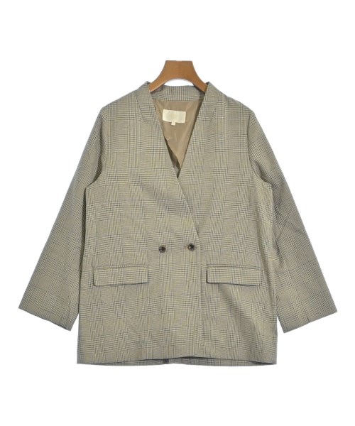 BEAMS HEART(ビームスハート)ノーカラージャケット グレー サイズ:S/2200644366311