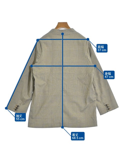 BEAMS HEART（ビームスハート）ノーカラージャケット グレー サイズ:S レディース/2200644366311