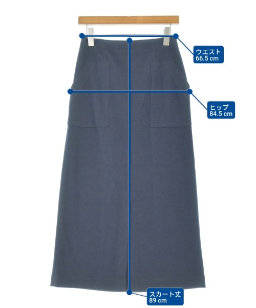 BEAMS HEART（ビームスハート）ロング・マキシ丈スカート 紺 サイズ:M レディース/2200644893145