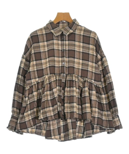 BEAMS HEART(ビームスハート)カジュアルシャツ 茶 サイズ:F/2200653656052