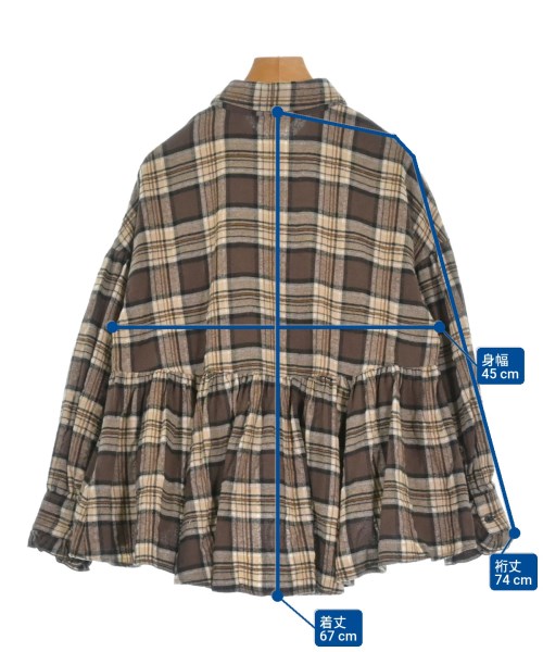 BEAMS HEART（ビームスハート）カジュアルシャツ 茶 サイズ:F レディース/2200653656052