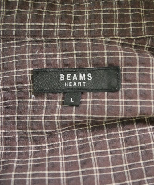 BEAMS HEART（ビームスハート）カジュアルシャツ 茶 サイズ:L メンズ/2200724415083