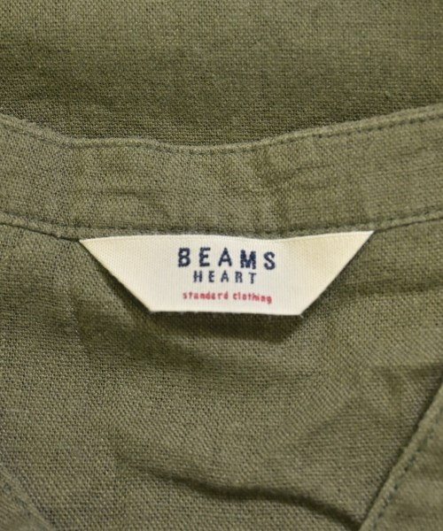 BEAMS HEART（ビームスハート）シャツワンピース カーキ サイズ:F レディース/2200687795062