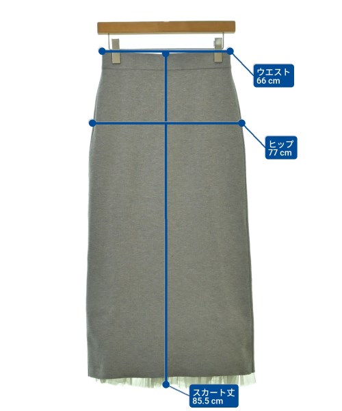 BEARDSLEY GALLARDAGALANTE（ビアズリーガリャルダガランテ）ロング・マキシ丈スカート グレー サイズ:F レディース/2200679085119