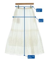 BEARDSLEY GALLARDAGALANTE（ビアズリーガリャルダガランテ）ロング・マキシ丈スカート 白 サイズ:F レディース/2200645777017