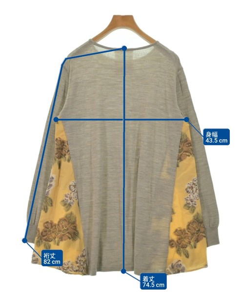 BEARDSLEY GALLARDAGALANTE（ビアズリーガリャルダガランテ）ニット・セーター グレー サイズ:F レディース/2200647628027