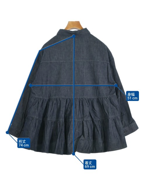 BEARDSLEY GALLARDAGALANTE（ビアズリーガリャルダガランテ）ブラウス 紺 サイズ:F レディース/2200576308113