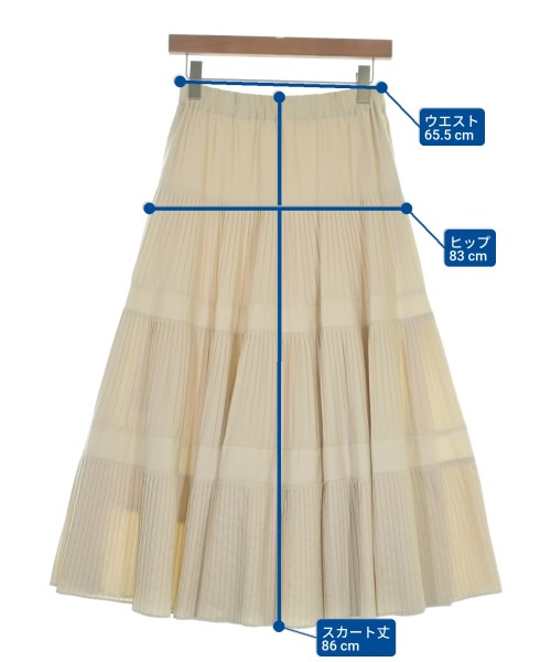 BEARDSLEY GALLARDAGALANTE（ビアズリーガリャルダガランテ）ロング・マキシ丈スカート ベージュ サイズ:F レディース/2200664436094