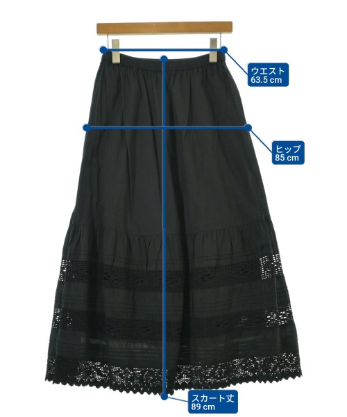 BEARDSLEY GALLARDAGALANTE（ビアズリーガリャルダガランテ）ロング・マキシ丈スカート 黒 サイズ:F レディース/2200667554061