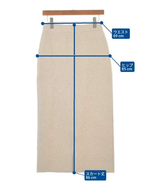 BEARDSLEY GALLARDAGALANTE（ビアズリーガリャルダガランテ）ロング・マキシ丈スカート ベージュ サイズ:F レディース/2200668576086