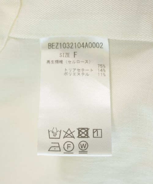 BEARDSLEY GALLARDAGALANTE（ビアズリーガリャルダガランテ）ブラウス 白 サイズ:F レディース/2200729968027
