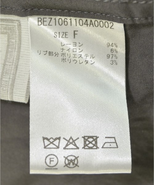 BEARDSLEY GALLARDAGALANTE（ビアズリーガリャルダガランテ）ブラウス グレー サイズ:F レディース/2200716139072