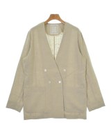 BEARDSLEY GALLARDAGALANTE（ビアズリーガリャルダガランテ）ノーカラージャケット ベージュ サイズ:F レディース/2200716139096