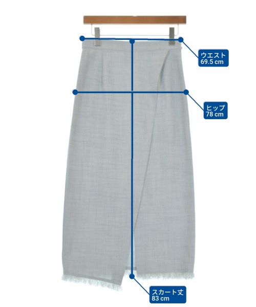 COLLAGE GALLARDAGALANTE（コラージュガリャルダガランテ）ロング・マキシ丈スカート グレー サイズ:1(S位) レディース/2200650846043