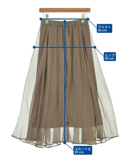 COLLAGE GALLARDAGALANTE（コラージュガリャルダガランテ）ロング・マキシ丈スカート 茶 サイズ:F レディース/2200631846031