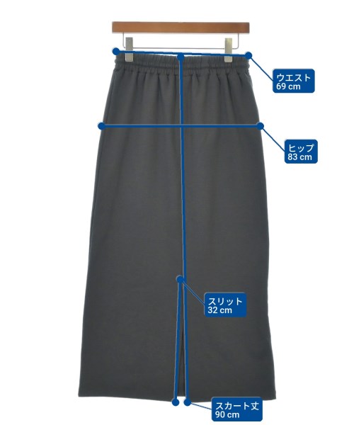 COLLAGE GALLARDAGALANTE（コラージュガリャルダガランテ）ロング・マキシ丈スカート グレー サイズ:F レディース/2200614680140