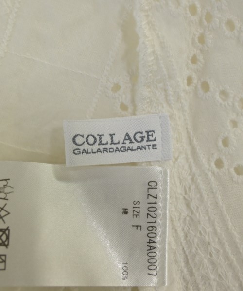 COLLAGE GALLARDAGALANTE（コラージュガリャルダガランテ）カジュアルシャツ 白 サイズ:F レディース/2200614680515