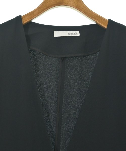 COLLAGE GALLARDAGALANTE（コラージュガリャルダガランテ）ノーカラージャケット 黒 サイズ:F レディース/2200648495222