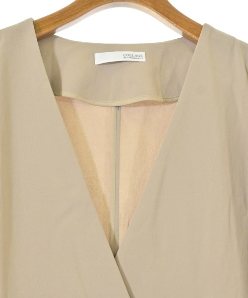 COLLAGE GALLARDAGALANTE（コラージュガリャルダガランテ）ノーカラージャケット ベージュ サイズ:F レディース/2200638714098