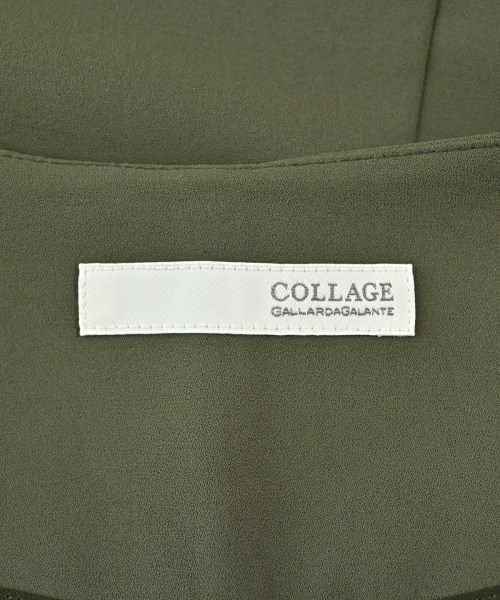 COLLAGE GALLARDAGALANTE（コラージュガリャルダガランテ）ノーカラージャケット カーキ サイズ:F レディース/2200717151066