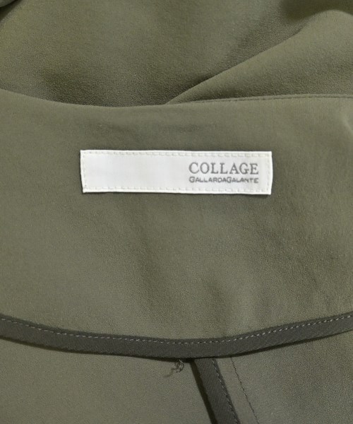 COLLAGE GALLARDAGALANTE（コラージュガリャルダガランテ）ノーカラージャケット カーキ サイズ:F レディース/2200682018074
