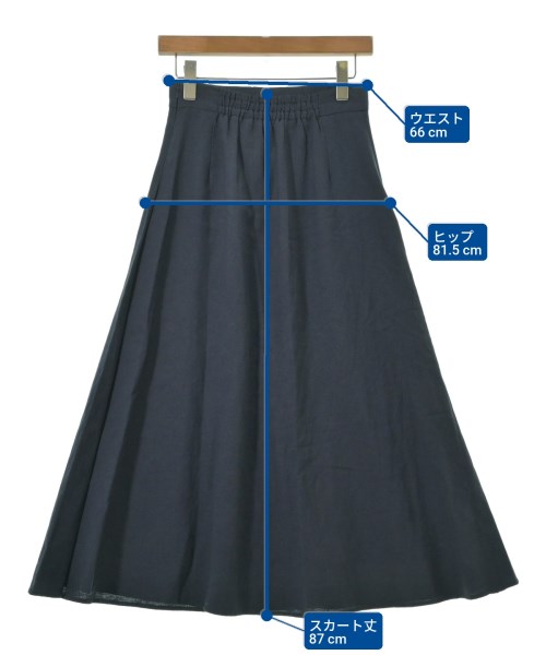 N. Natural Beauty Basic（エヌナチュラルビューティーベーシック）ロング・マキシ丈スカート 紺 サイズ:M レディース/2200625358083
