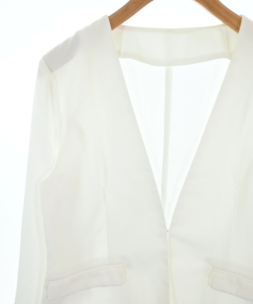 N. Natural Beauty Basic（エヌナチュラルビューティーベーシック）ノーカラージャケット 白 サイズ:M レディース/2200692869086
