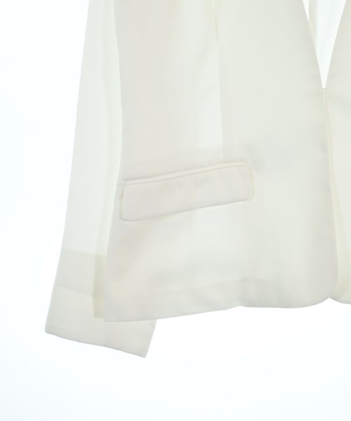 N. Natural Beauty Basic（エヌナチュラルビューティーベーシック）ノーカラージャケット 白 サイズ:M レディース/2200692869086